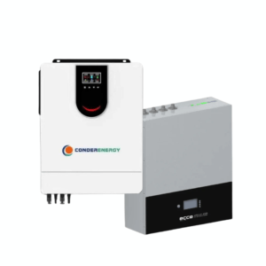 10.2KVA / 10200W Conderenergy MPPT Hybrid Inverter + 1x 5.12kWh Ecco Lithium Battery
