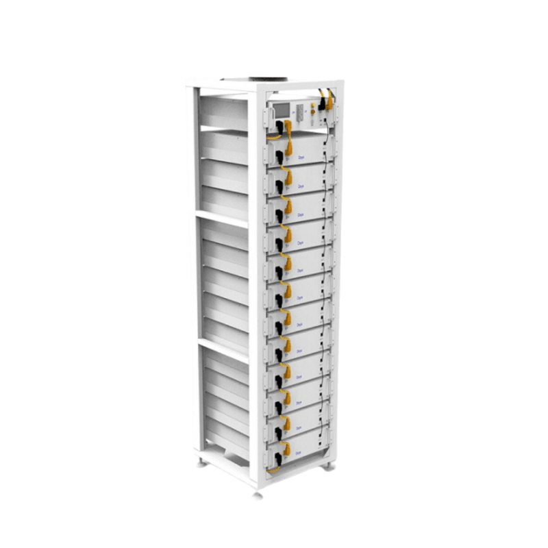 61.44kWh HV Deye Battery Set (Includes 12x 5.12kWh battery, 3U Rack and HV control box)