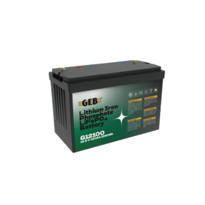 1.28kWh GEB 12V 100AH Lithium Battery (LiFePO4)