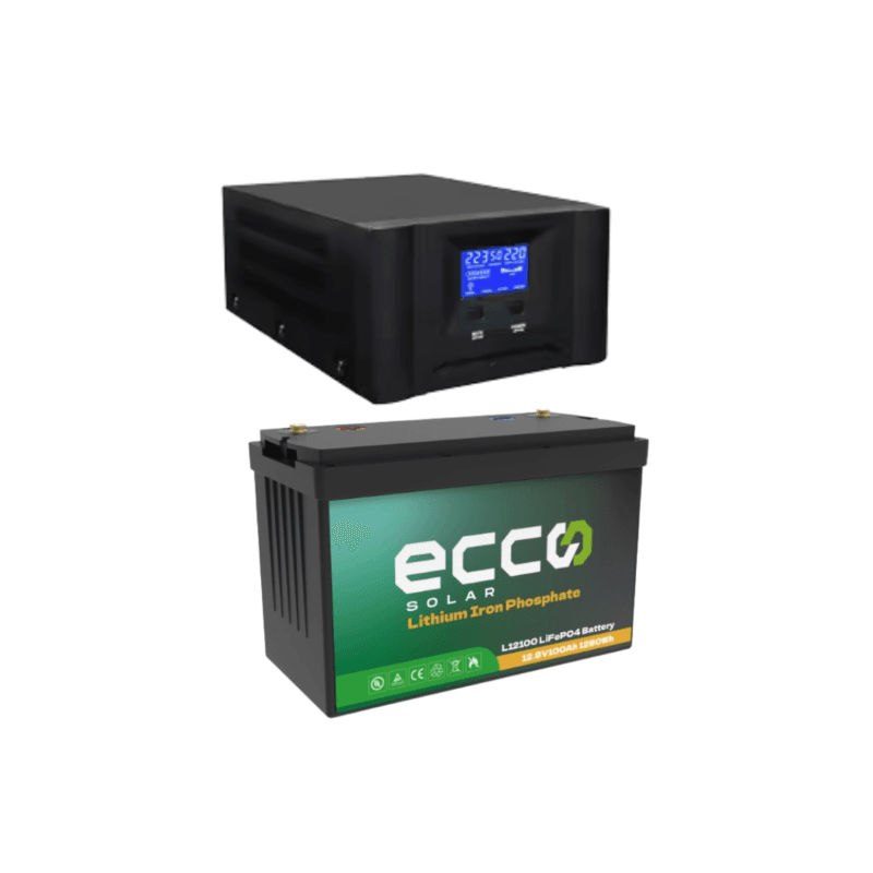 Ecco 1000W 12V Pure Sine Wave Inverter + 100Ah Gel Battery / Budget Solar Backup Combo