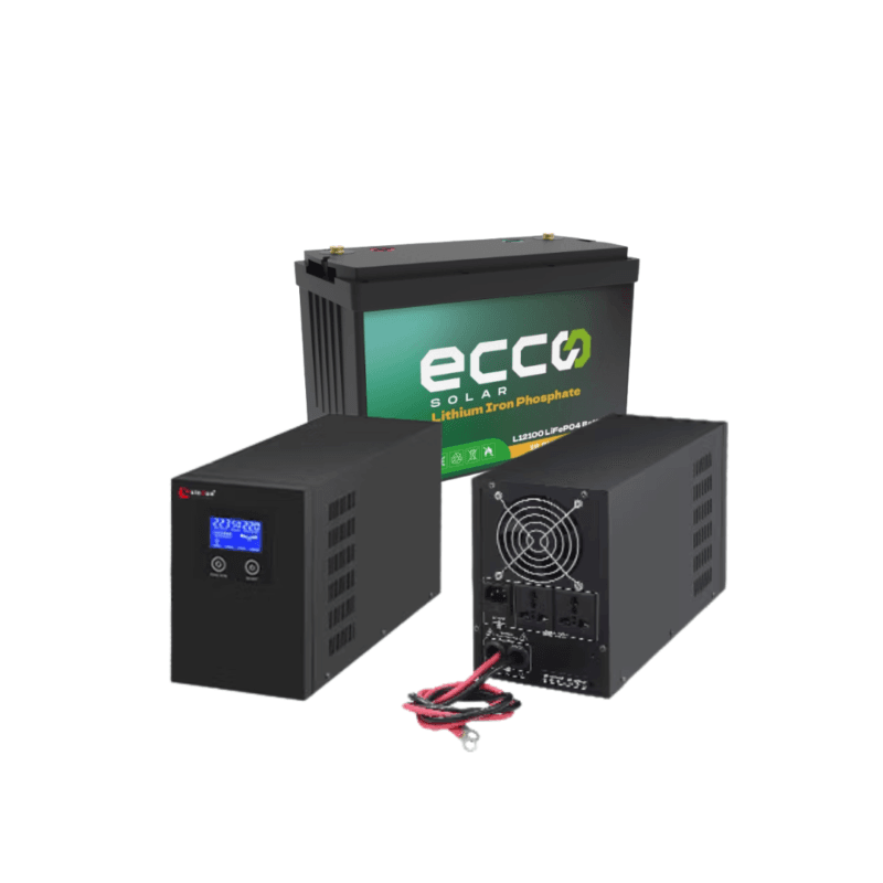 2000W Pure Sine Wave Inverter + 100Ah Gel Battery | Load Shedding Backup Power Solution