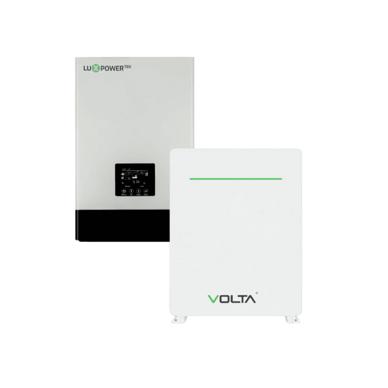 5KVA 5000W LuxPower Hybrid Inverter MPPT 100A + Volta 5.12kWh (STAGE 1 NEW GEN) Lithium Battery Backup Kit