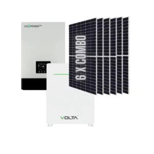 5KVA LuxPower Hybrid Inverter MPPT + Volta 5.12kWh (STAGE 1 / NEW GEN) Lithium Battery + 6 x 545W Tier 1 Mono Crystal Solar Panels Combo Kit