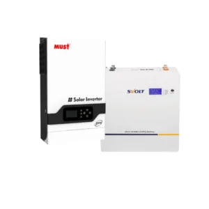 MUST 5.2KVA / 5000W Hybrid MPPT Inverter with 5.09kWh SVOLT Lithium Battery Combo
