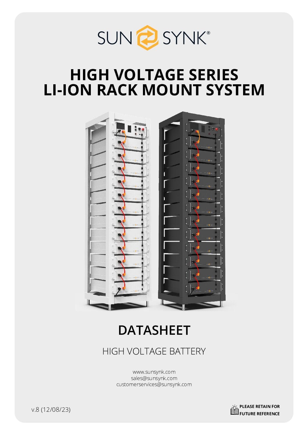 61.4kWh SunSynk HV Batteries (12x Units + Cabinet + BMS) - Image 2