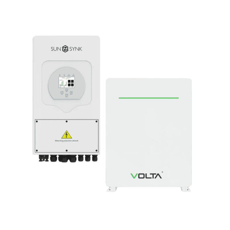 Sunsynk 5KW Hybrid Inverter MPPT + 1x Volta (Stage 1 New Gen) 5.12kWh Lithium Battery / Solar Power System